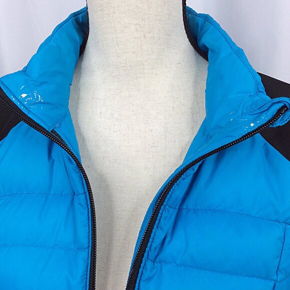 32 Degrees Weatherproof Down Puffer Jacket Womens Size Large Thumbholes Stretch - Picture 5 of 10